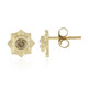 Pendientes en oro con Diamante champán I2 (de Melo)