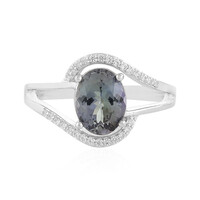 Anillo en plata con Tanzanita sin calentar