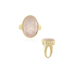 Anillo en plata con Cuarzo rosa