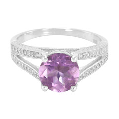 Anillo en plata con Fluorita de España