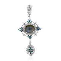 Colgante en plata con Labradorita (Dallas Prince Designs)