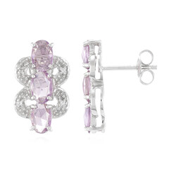 Pendientes en plata con Zafiro de Mozambique