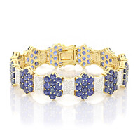Brazalete en oro con Zafiro de Etiopía (AMAYANI)