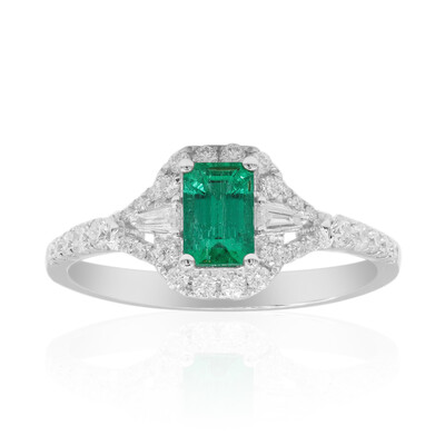 Anillo en oro con Esmeralda de Colombia (CIRARI)