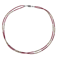 Collar en plata con Rubí de Madagascar (Riya)
