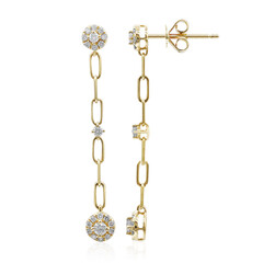 Pendientes en oro con Diamante I1 (H)  (CIRARI)