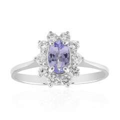 Anillo en plata con Tanzanita