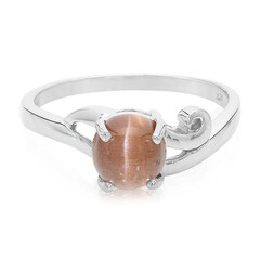 Anillo en plata con Escapolita ojo de gato