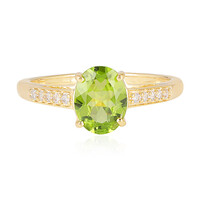 Anillo en plata con Peridoto