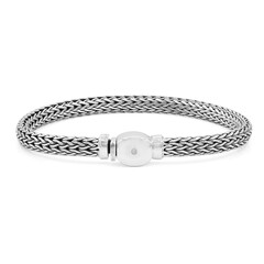 Brazalete en plata con Diamante (Nan Collection)
