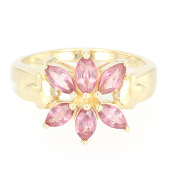 Anillo en oro con Zafiro Padparascha no calentado (AMAYANI)
