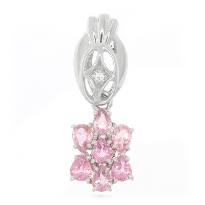 Colgante en plata con Turmalina cuprífera