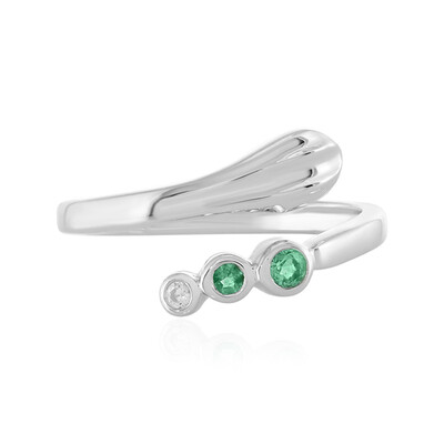 Anillo en plata con Esmeralda de Etiopía (MONOSONO COLLECTION)