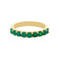 Anillo en plata con Ópalo verde de Etiopia