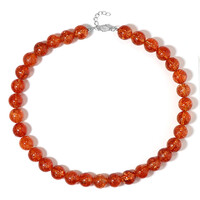 Collar en plata con Cuarzo fuego solar