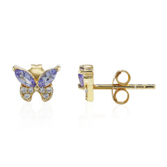 Pendientes en plata con Tanzanita