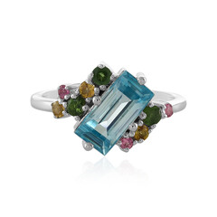 Anillo en plata con Zircón de Ratanak Kirí