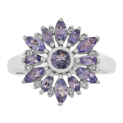 Anillo en plata con Tanzanita