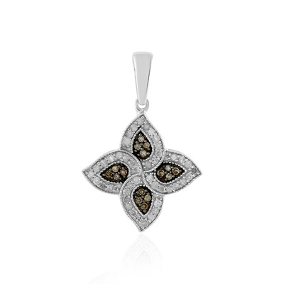 Colgante en plata con Diamante champán I4