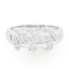 Anillo en plata con Topacio blanco