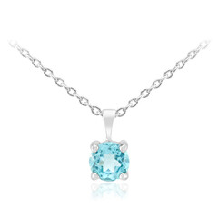 Collar en plata con Apatita azul