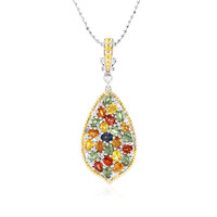 Collar en plata con Zafiro azul (Dallas Prince Designs)