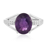 Anillo en plata con Amatista