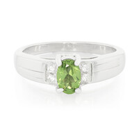 Anillo en plata con Apatita de Rusia