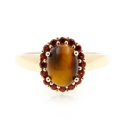 Anillo en oro con Ojo de tigre