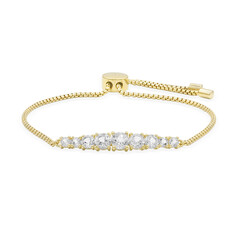 Brazalete en plata con Topacio blanco