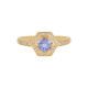 Anillo en plata con Tanzanita sin calentar