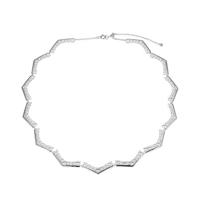 Collar en plata con Zircón (Adela Silber)