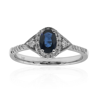 Anillo en oro con Zafiro de Ceilán (CIRARI)