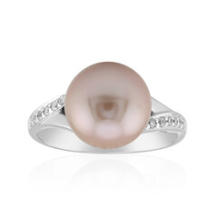 Anillo en plata con Perla Ming púrpura (TPC)
