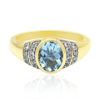 Anillo en oro con Aguamarina Medina