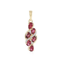 Colgante en plata con Turmalina rosa