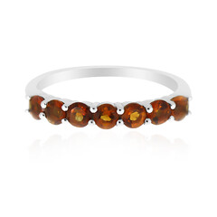 Anillo en plata con Citrino de Madeira