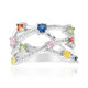 Anillo en plata con Zafiro verde