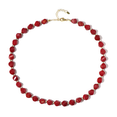 Collar en plata con Cuarzo rojo