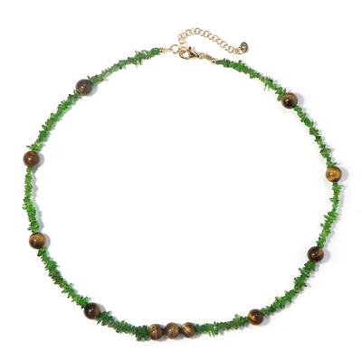 Collar en plata con Ojo de tigre