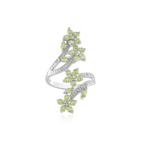Anillo en plata con Peridoto