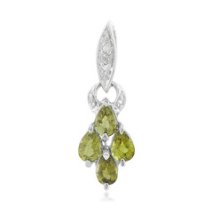 Colgante en plata con Turmalina cuprífera
