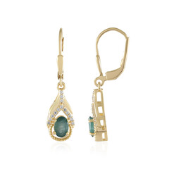 Pendientes en plata con Grandidierita