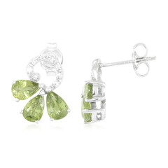 Pendientes en plata con Zafiro de Mozambique