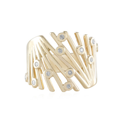 Anillo en oro con Diamante I2 (H) (de Melo)