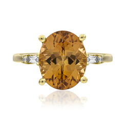 Anillo en oro con Turmalina neón del Congo (CIRARI)