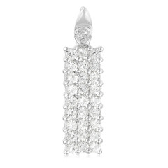Colgante en plata con Topacio blanco