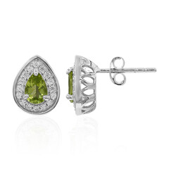 Pendientes en plata con Peridoto de Birmania