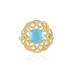 Anillo en plata con Turquesa bella durmiente