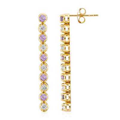 Pendientes en plata con Amatista